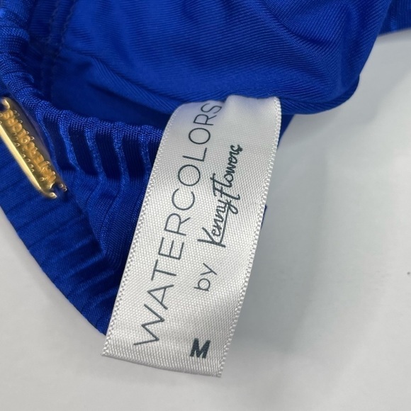 Kenny Flowers The Capri Soft Eco-Luxe Blue High Waist Bikini Bottom NWT - Picture 7 of 7